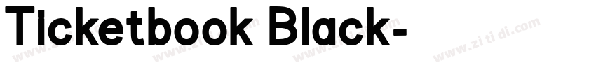 Ticketbook Black字体转换